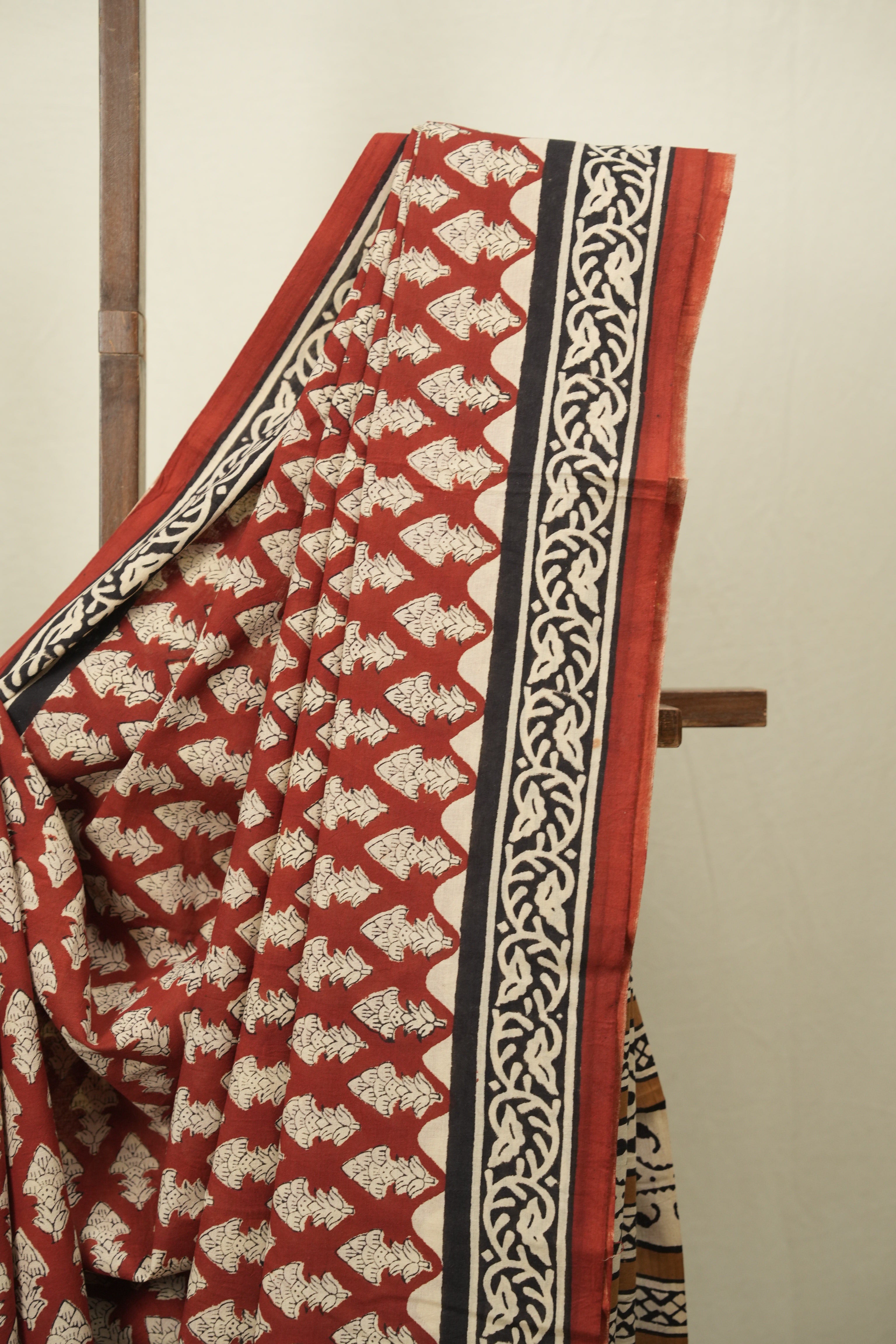 Maroon HBP Cotton Saree - SRMCS3633