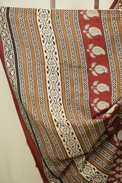 Maroon HBP Cotton Saree - SRMCS3633