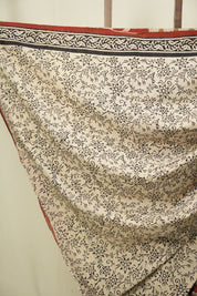 Maroon HBP Cotton Saree - SRMCS3633