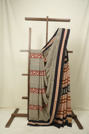 Cream HBP Cotton Saree - SRCCS3631