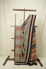 Cream HBP Cotton Saree - SRCCS3631