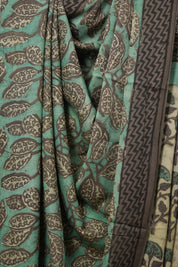 Aqua Green Kashish HBP Modal Silk Saree - SRAGKMSS551