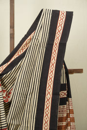 Cream HBP Cotton Saree - SRCCS3631