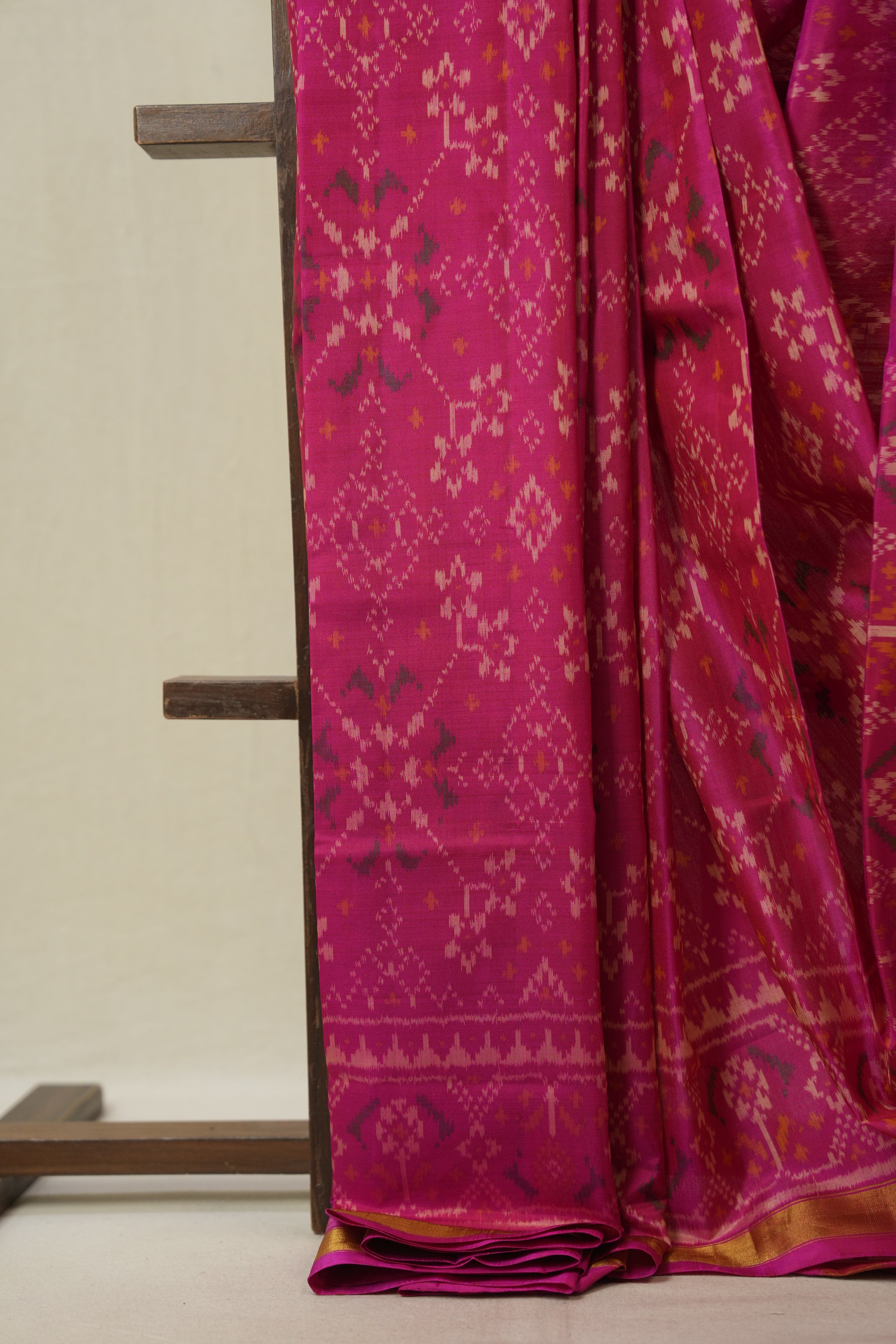 Pink Rajkot Patola Silk Saree - SRPRPSS610