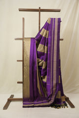 Violet Silk Ilkal Saree  - SRVSIS183