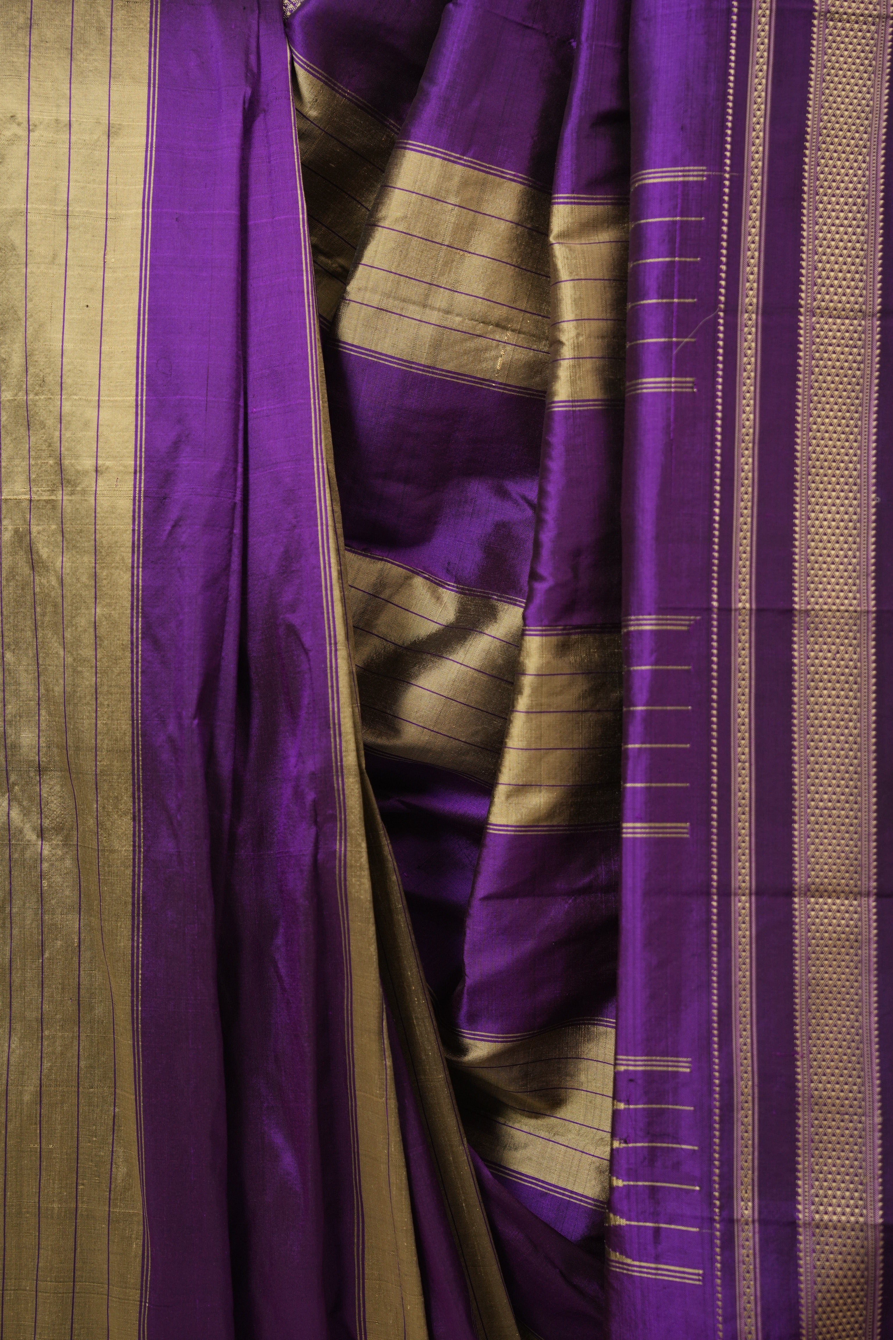Violet Silk Ilkal Saree  - SRVSIS183