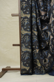 Black Brown HBP Modal Silk Saree - SRBBMSS553