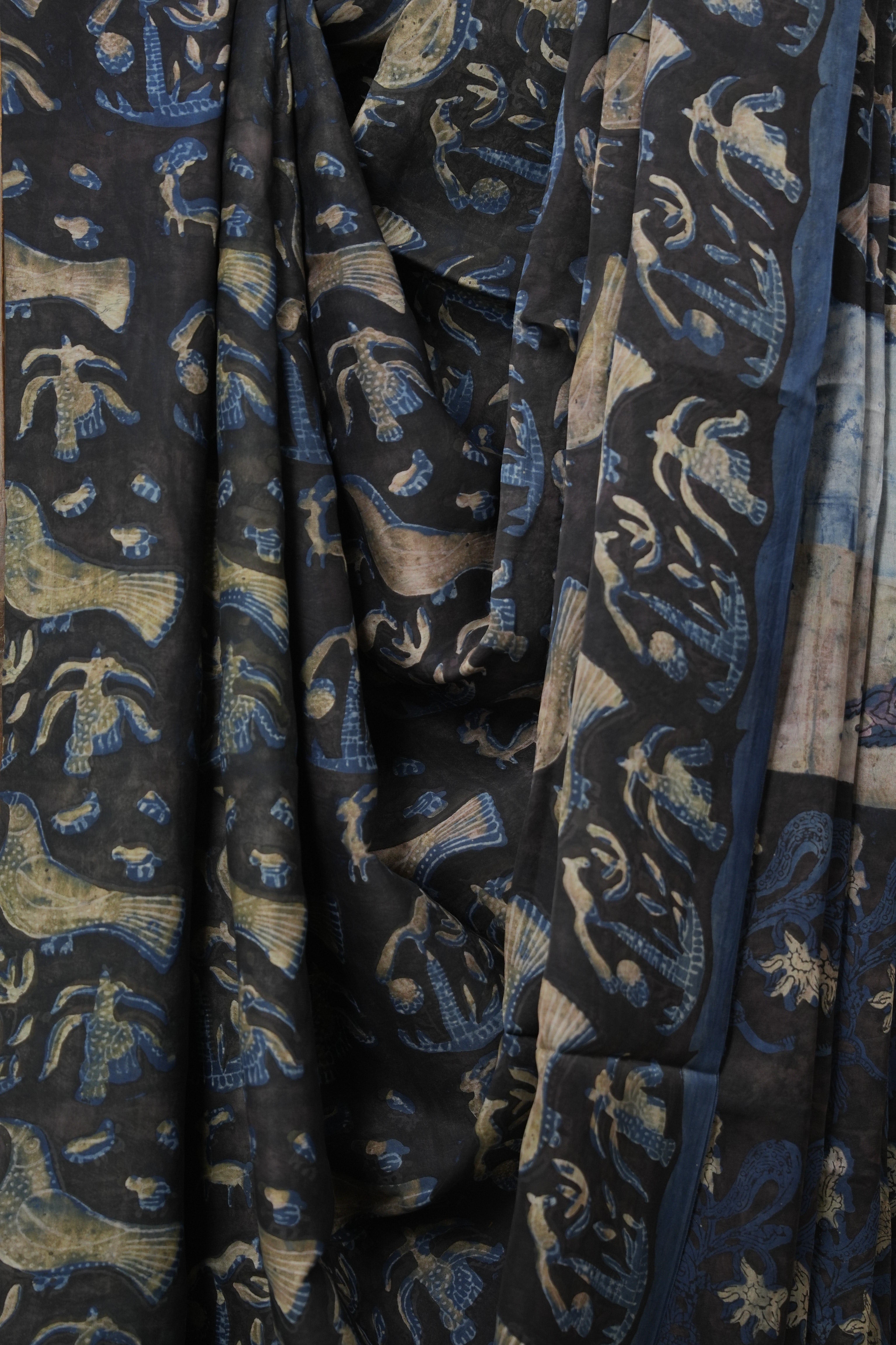 Black Brown HBP Modal Silk Saree - SRBBMSS553