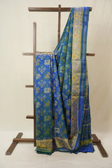 Blue Rajkot Patola Silk Saree - SRBRPSS614
