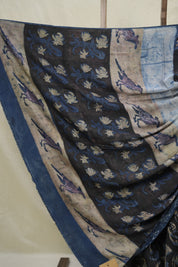Black Brown HBP Modal Silk Saree - SRBBMSS553