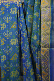 Blue Rajkot Patola Silk Saree - SRBRPSS614