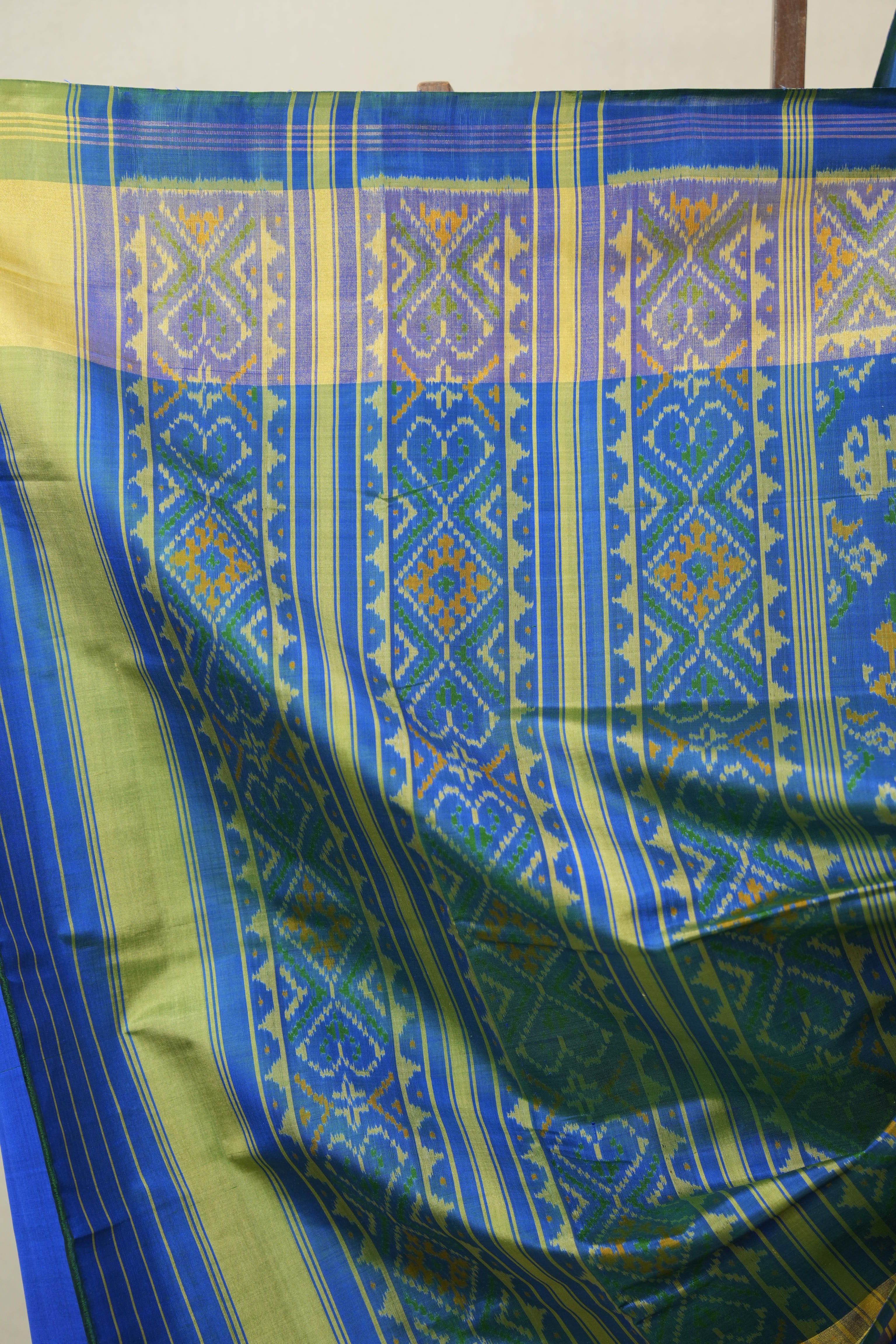 Blue Rajkot Patola Silk Saree - SRBRPSS614