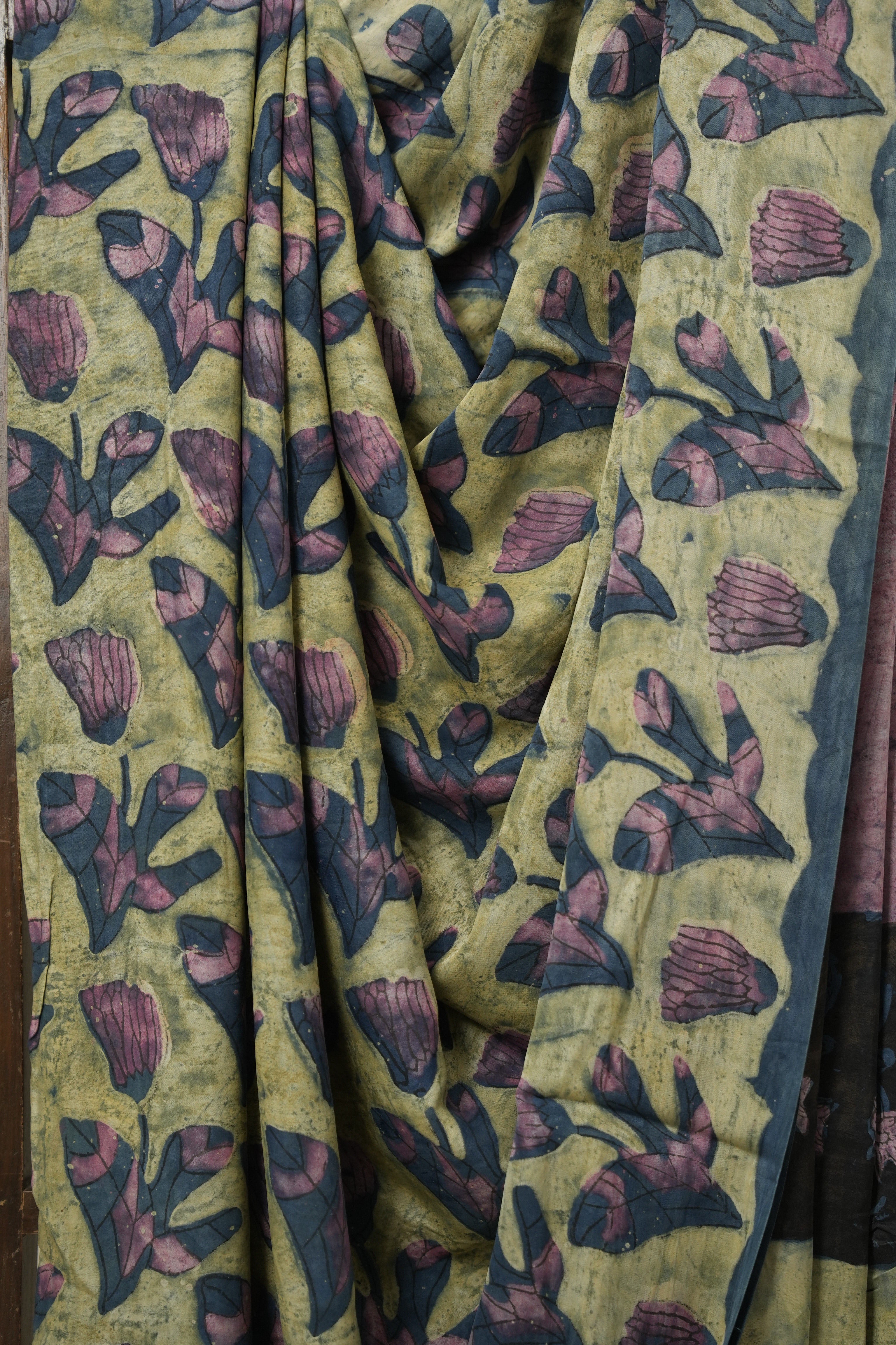 Creamy Yellow HBP Modal Silk Saree - SRCYMSS556