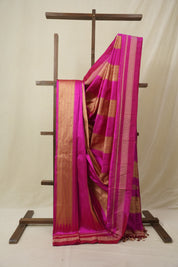 Rani Pink Silk Ilkal Saree  - SRRPSIS182