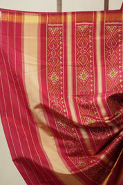 Maroon Rajkot Patola Silk Saree - SRMRPSS615
