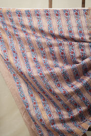 Light Brown HBP Cotton Silk Saree With Maheshwari Border - SRLBCSS1307