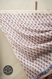 Light Brown HBP Cotton Silk Saree With Maheshwari Border - SRLBCSS1307