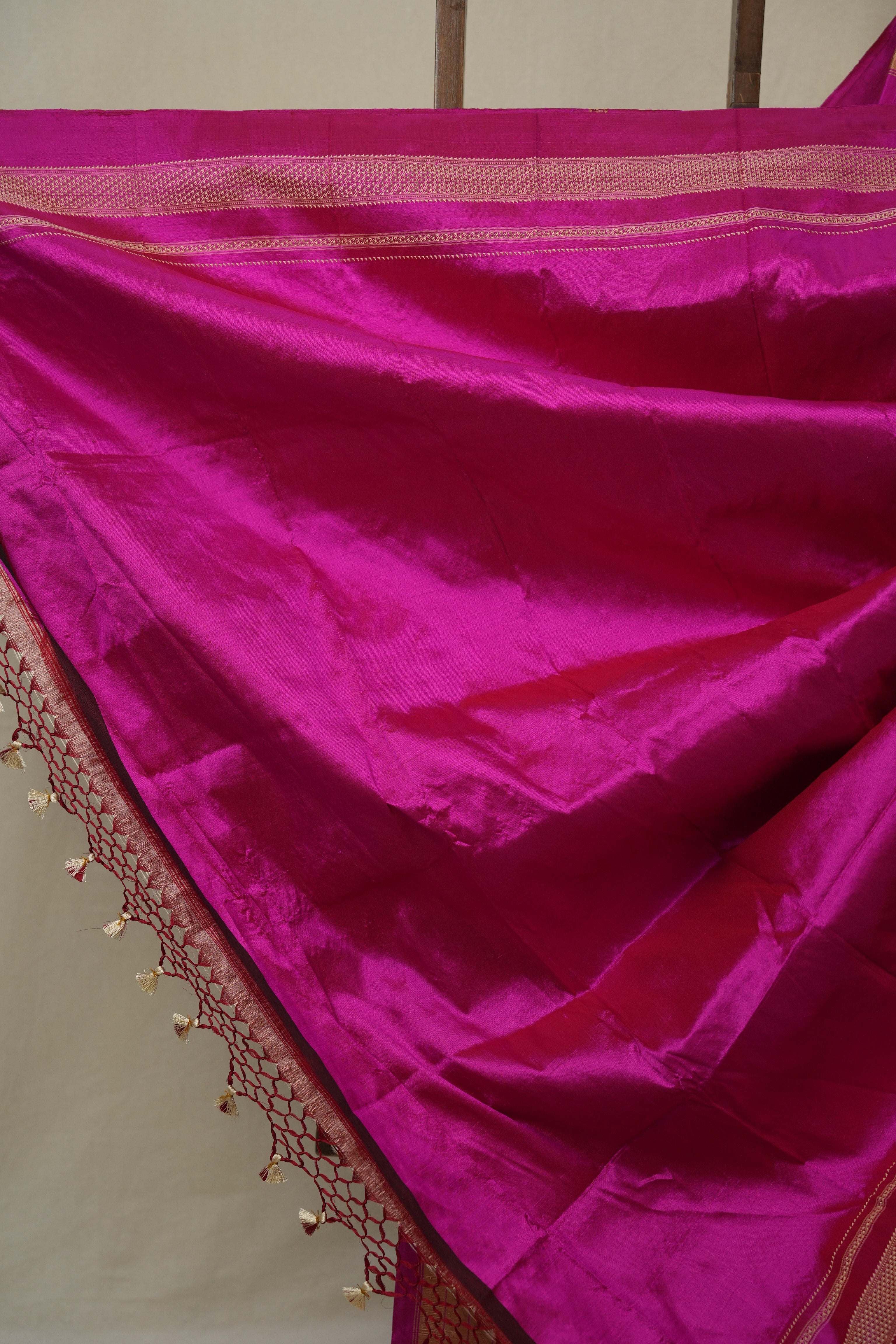Rani Pink Silk Ilkal Saree  - SRRPSIS182