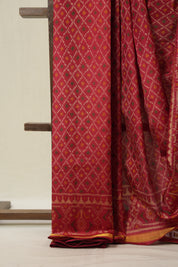 Red Rajkot Patola Silk Saree - SRRRPSS612