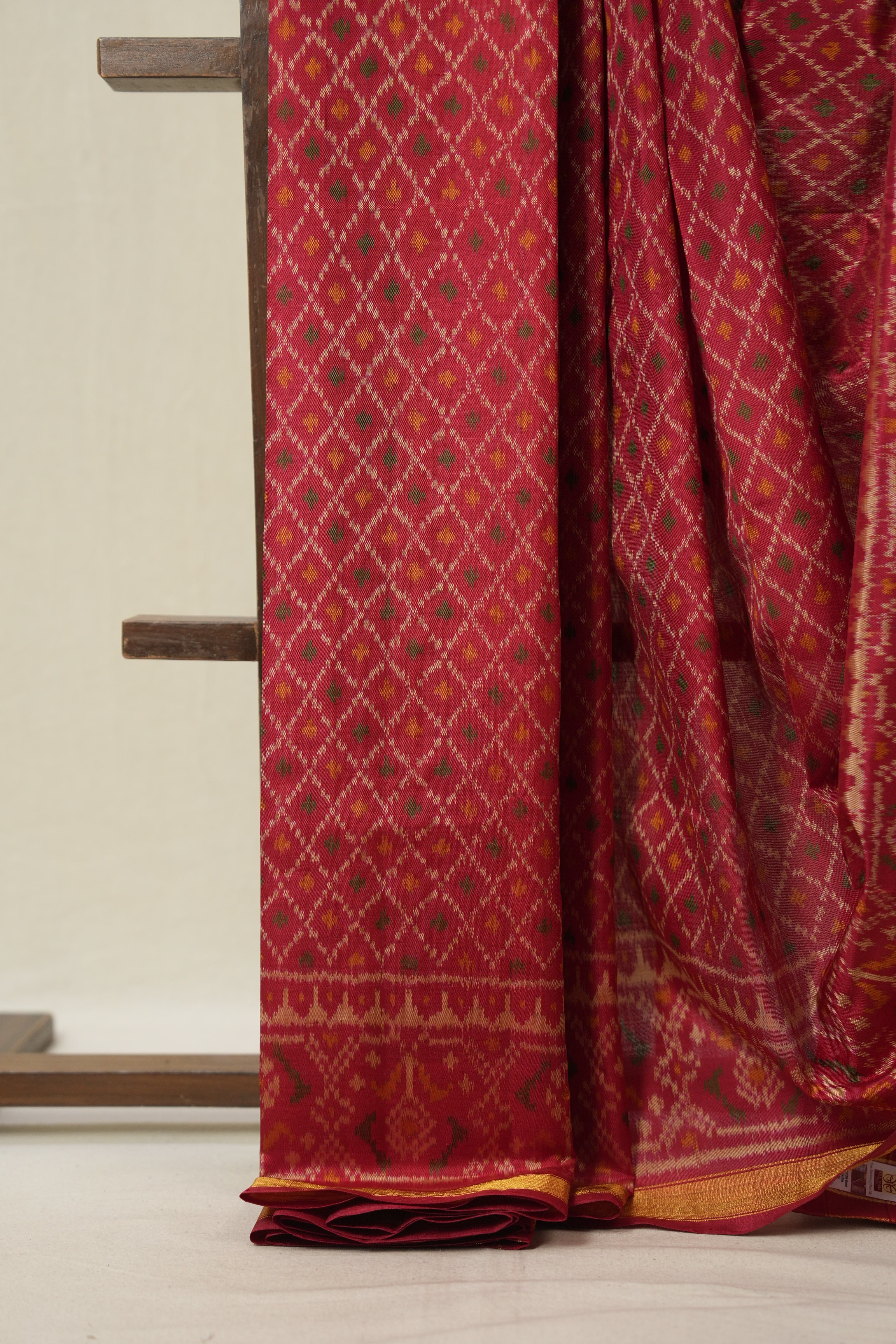 Red Rajkot Patola Silk Saree - SRRRPSS612