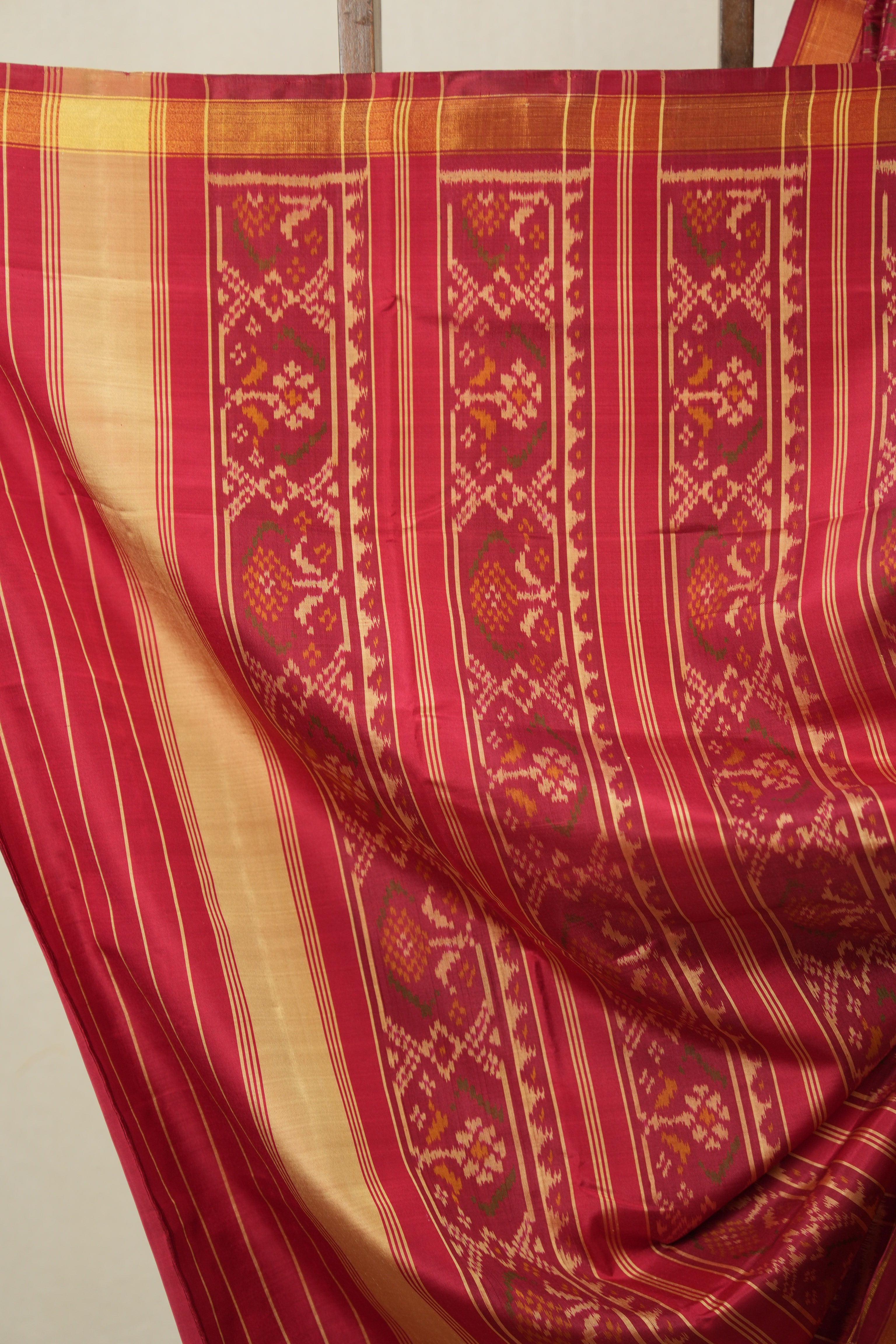 Red Rajkot Patola Silk Saree - SRRRPSS612
