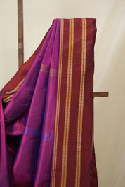 Rich Purple Silk Ilkal (Reversible) Saree  - SRRPSIRS180
