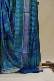 Blue Rajkot Patola Silk Saree - SRBRPSS613