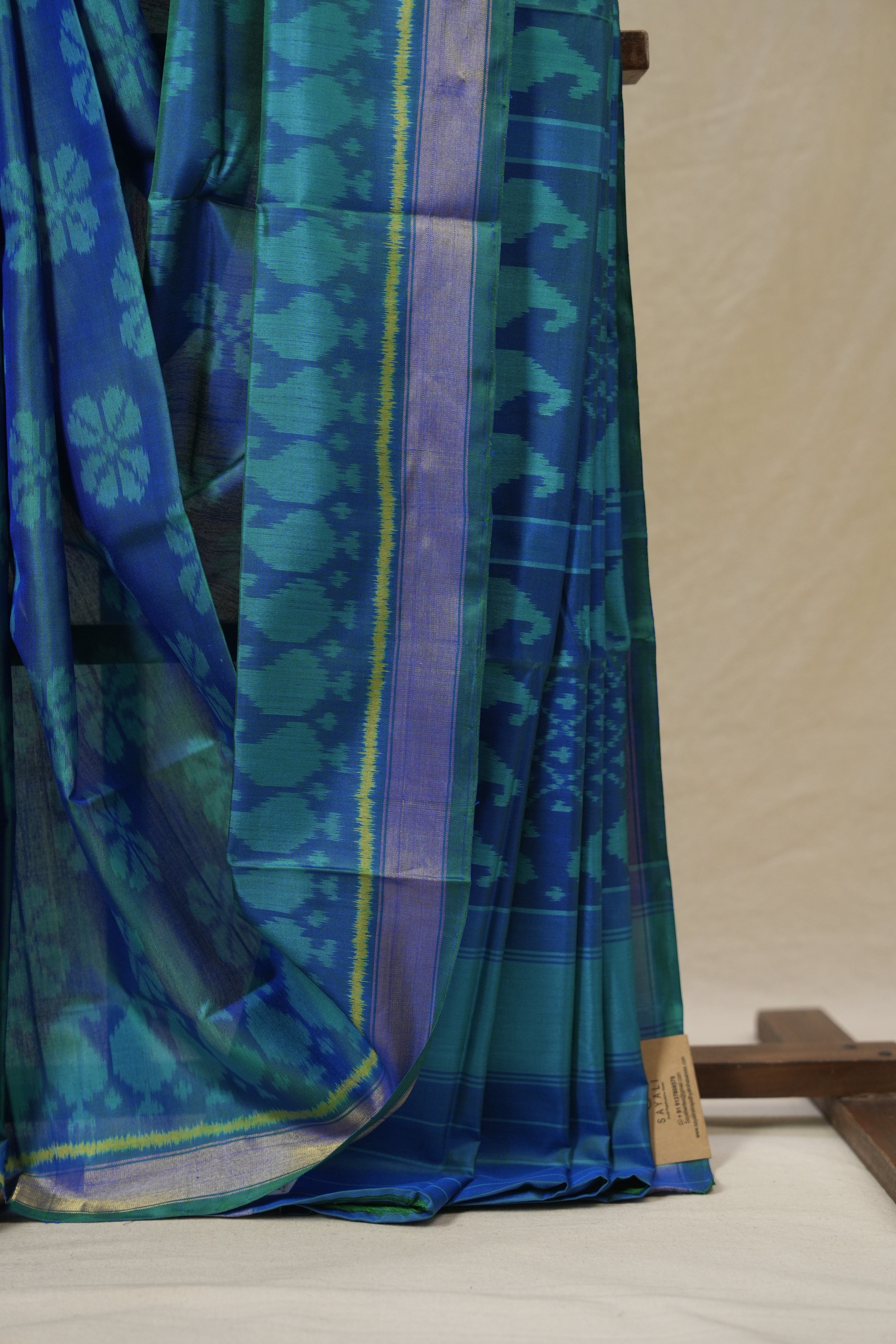 Blue Rajkot Patola Silk Saree - SRBRPSS613