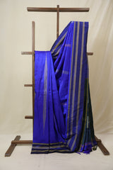 Blue Silk Ilkal (Reversible) Saree  - SRBSIRS179