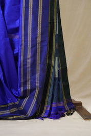 Blue Silk Ilkal (Reversible) Saree  - SRBSIRS179