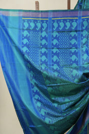 Blue Rajkot Patola Silk Saree - SRBRPSS613