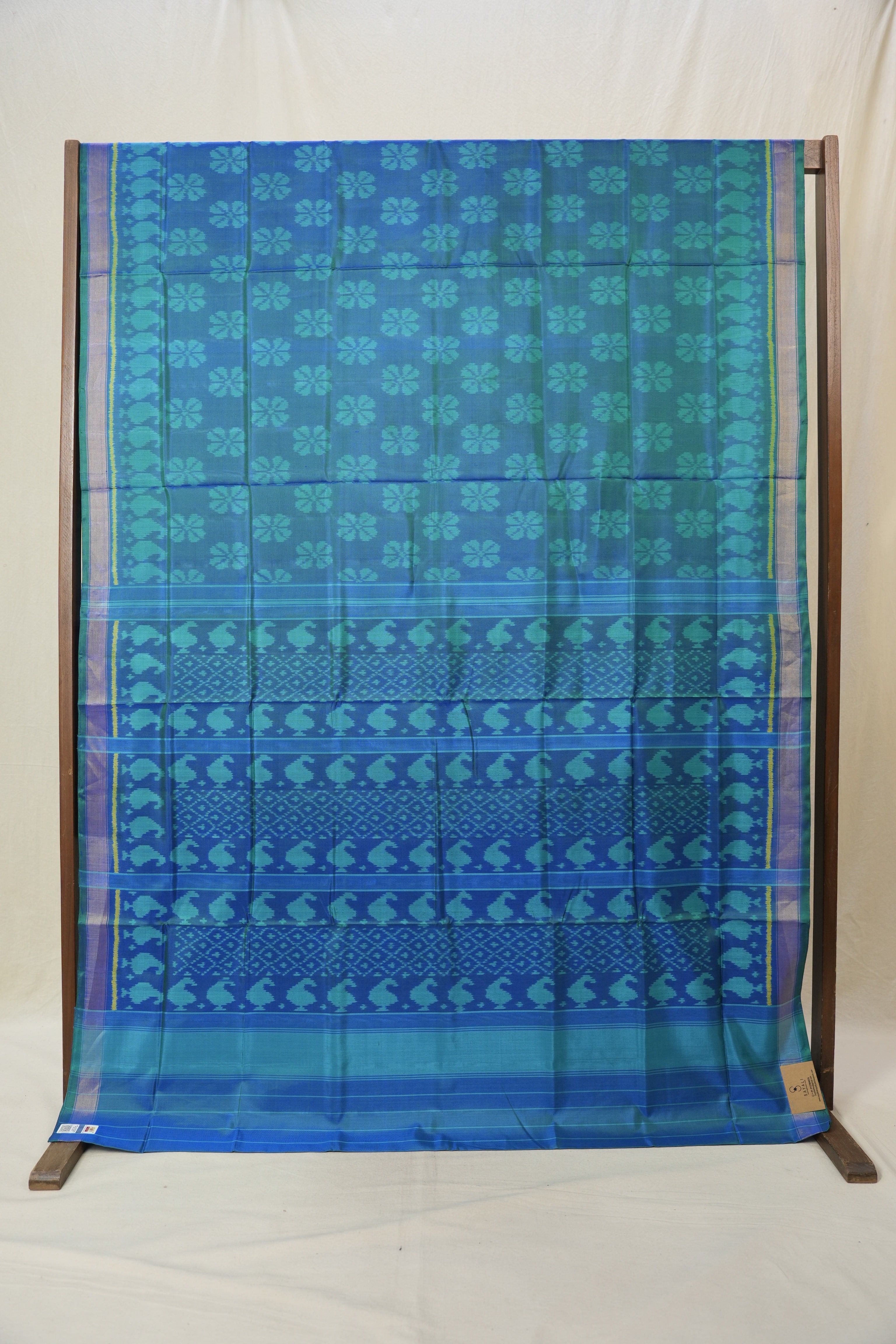 Blue Rajkot Patola Silk Saree - SRBRPSS613
