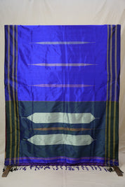 Blue Silk Ilkal (Reversible) Saree  - SRBSIRS179