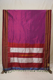 Rich Purple Silk Ilkal (Reversible) Saree  - SRRPSIRS180