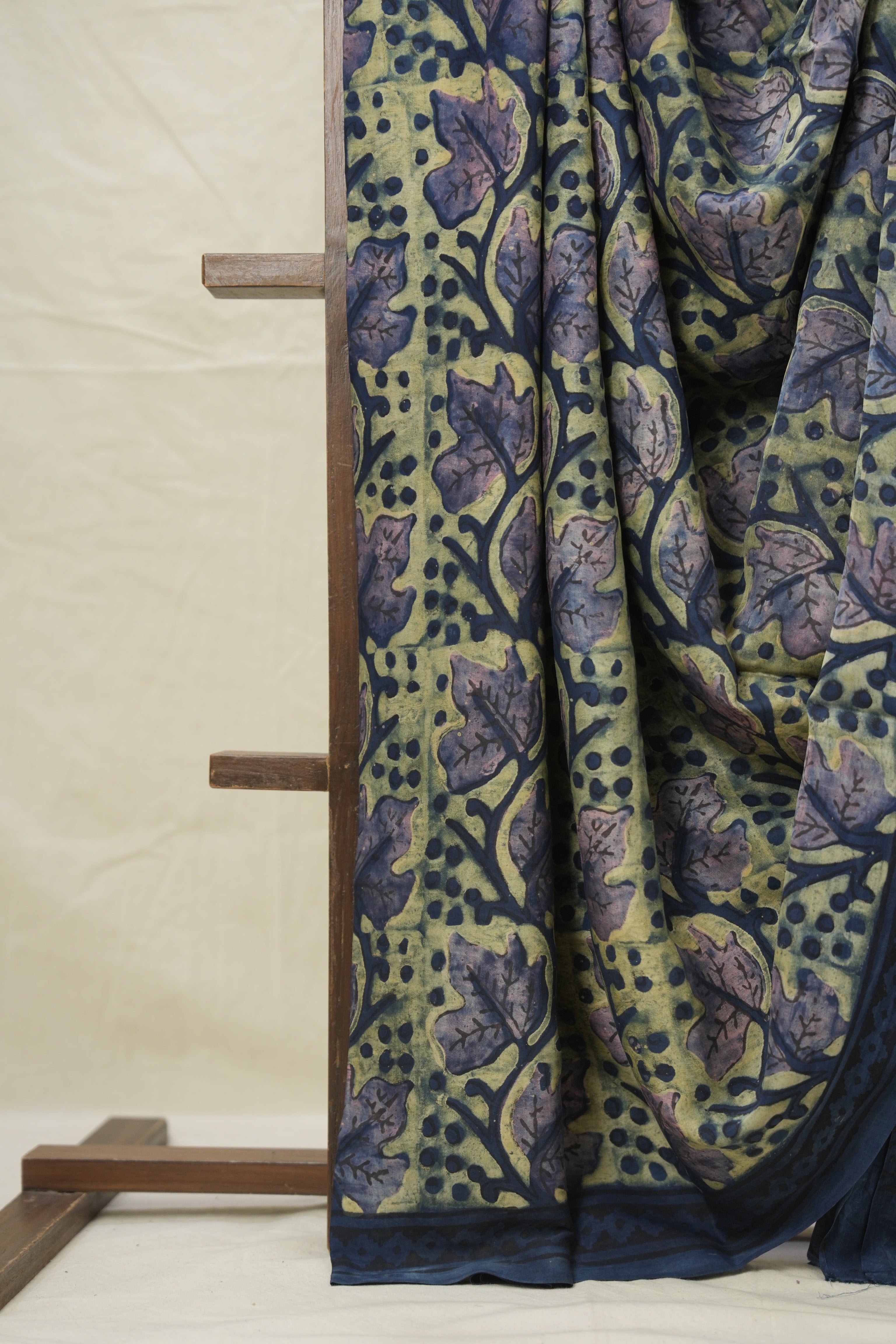 Cream Green HBP Modal Silk Saree - SRCGMSS549