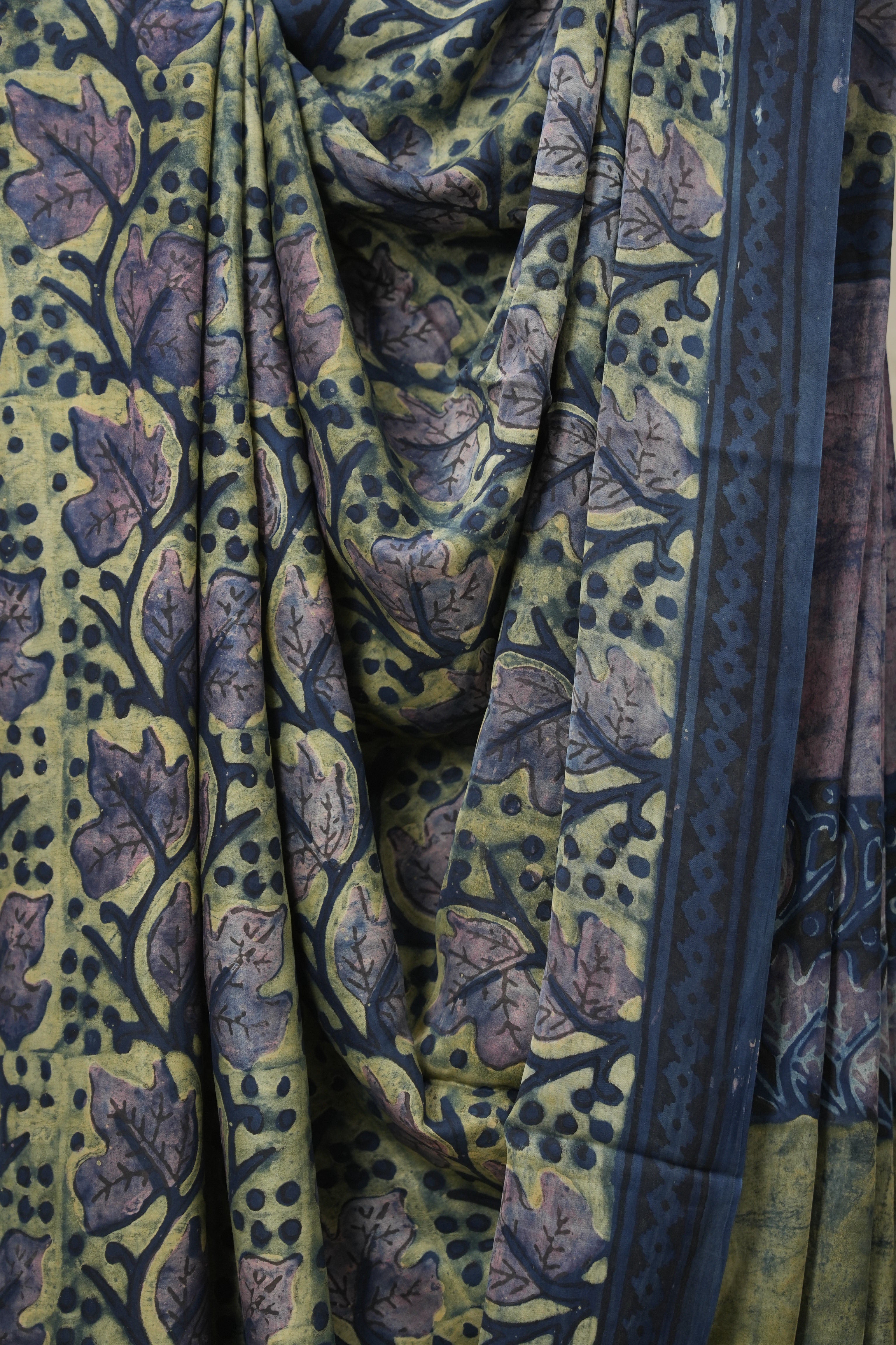 Cream Green HBP Modal Silk Saree - SRCGMSS549