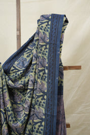 Cream Green HBP Modal Silk Saree - SRCGMSS549