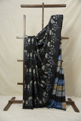 Black HBP Modal Silk Saree - SRBMSS550