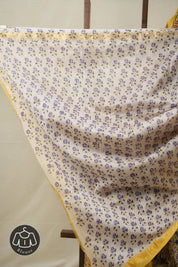 Mustard Yellow HBP Cotton Silk Saree With Maheshwari Border - SRMYCSS1313