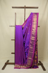 Purple Silk Paithani Saree - SRPSPS806