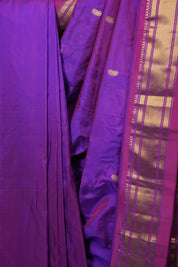 Purple Silk Paithani Saree - SRPSPS806