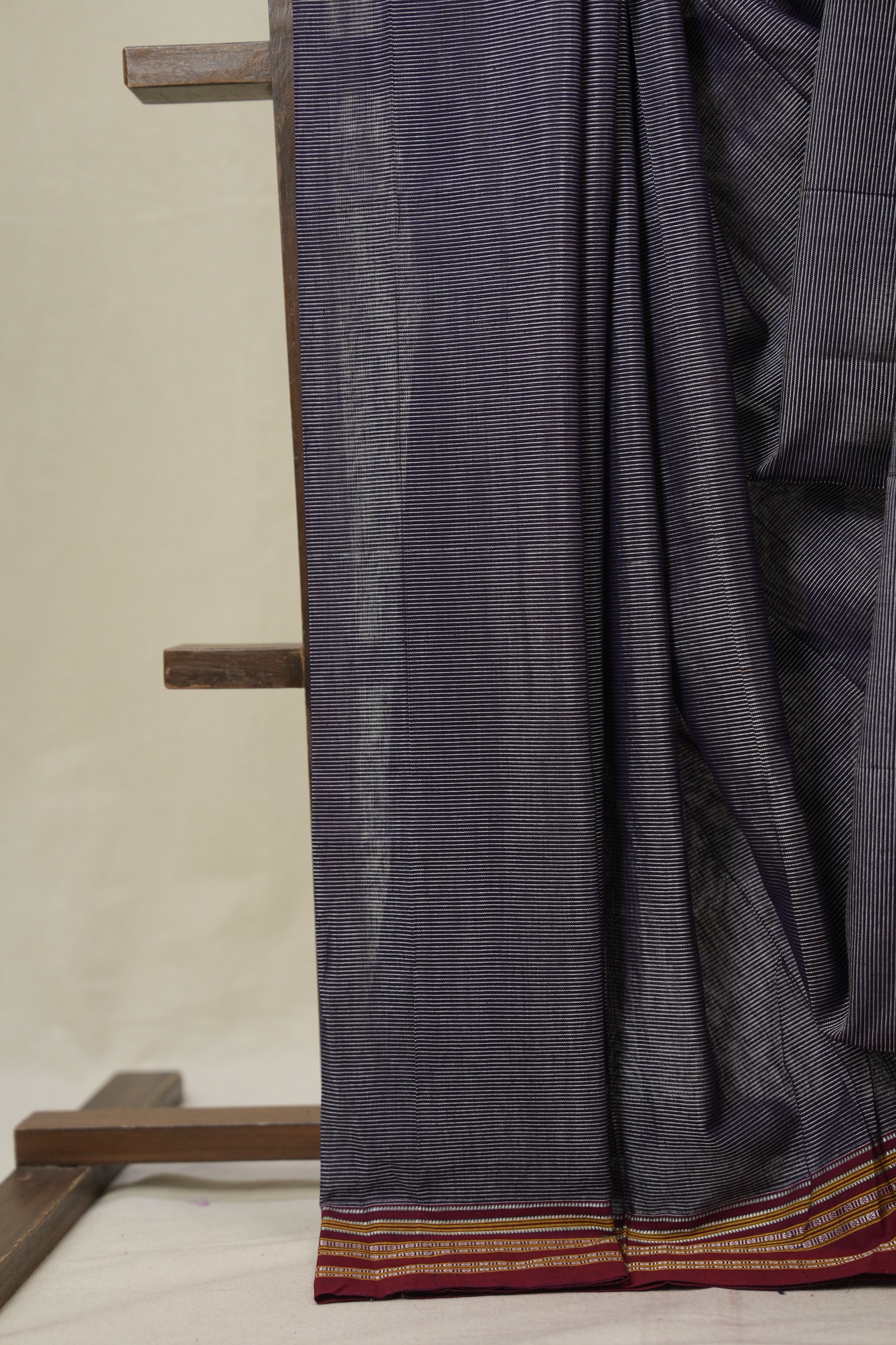 Violet Cotton Ilkal Saree - SRVCIS913