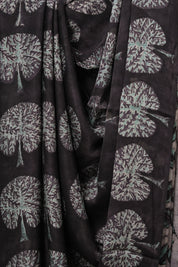 Black Brown HBP Modal Silk Saree - SRBBMSS547