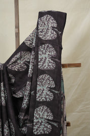 Black Brown HBP Modal Silk Saree - SRBBMSS547