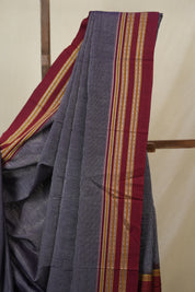 Violet Cotton Ilkal Saree - SRVCIS913