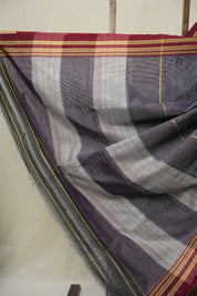 Violet Cotton Ilkal Saree - SRVCIS913