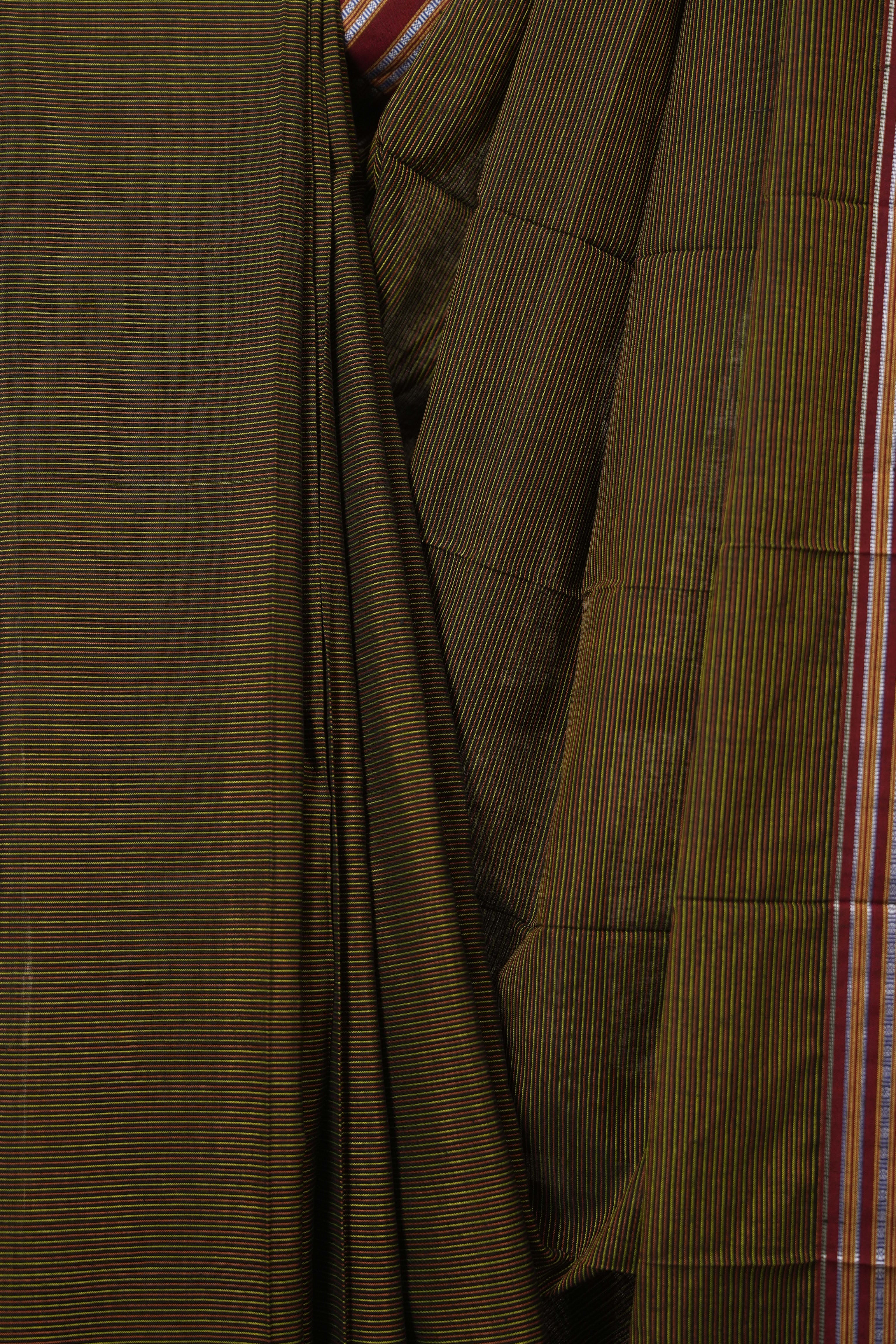 Mehendi Green Cotton Ilkal Saree - SRMGCIS914