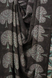 Taupe Grey HBP Modal Silk Saree - SRBMSS579
