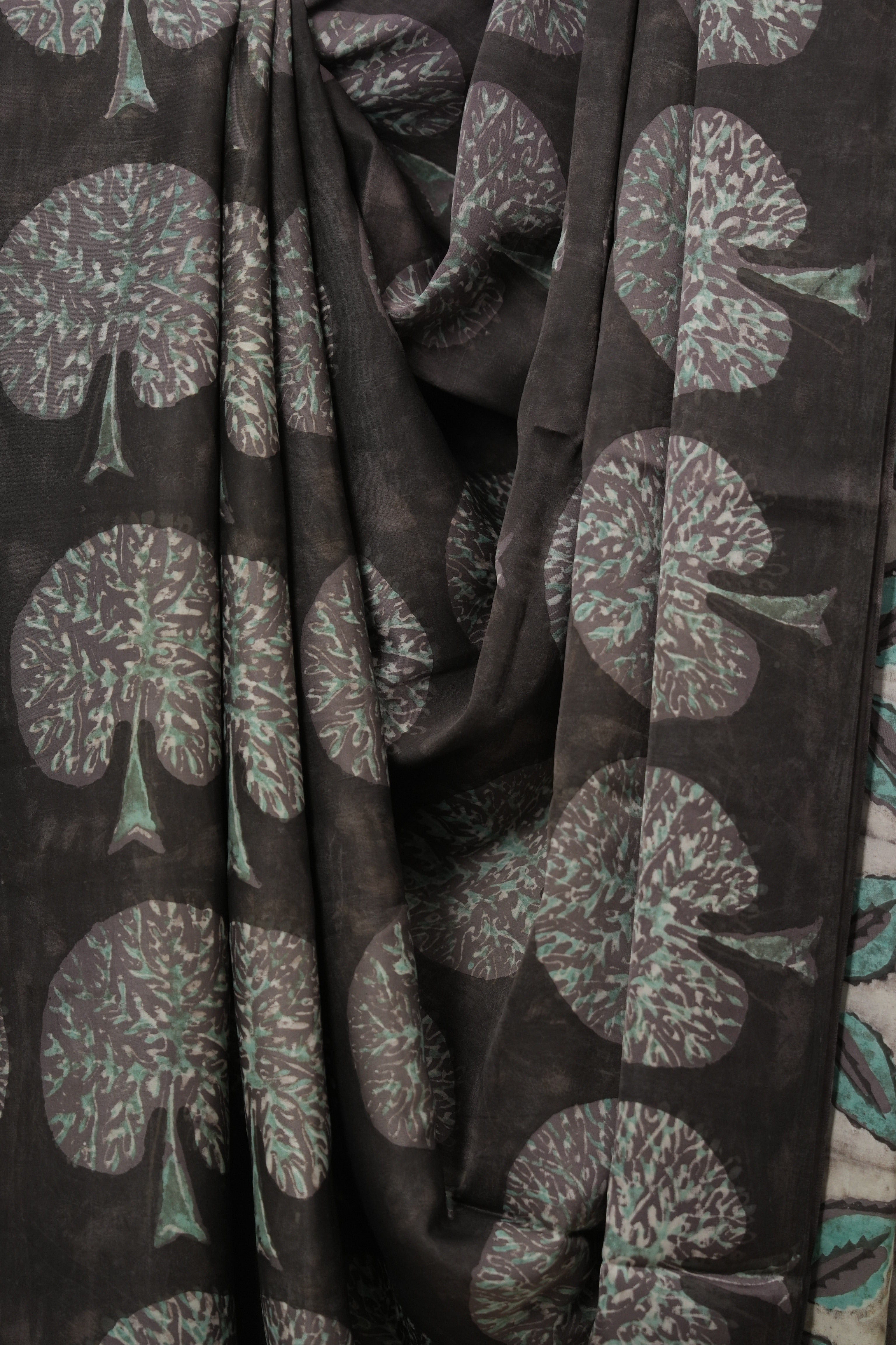 Taupe Grey HBP Modal Silk Saree - SRBMSS579