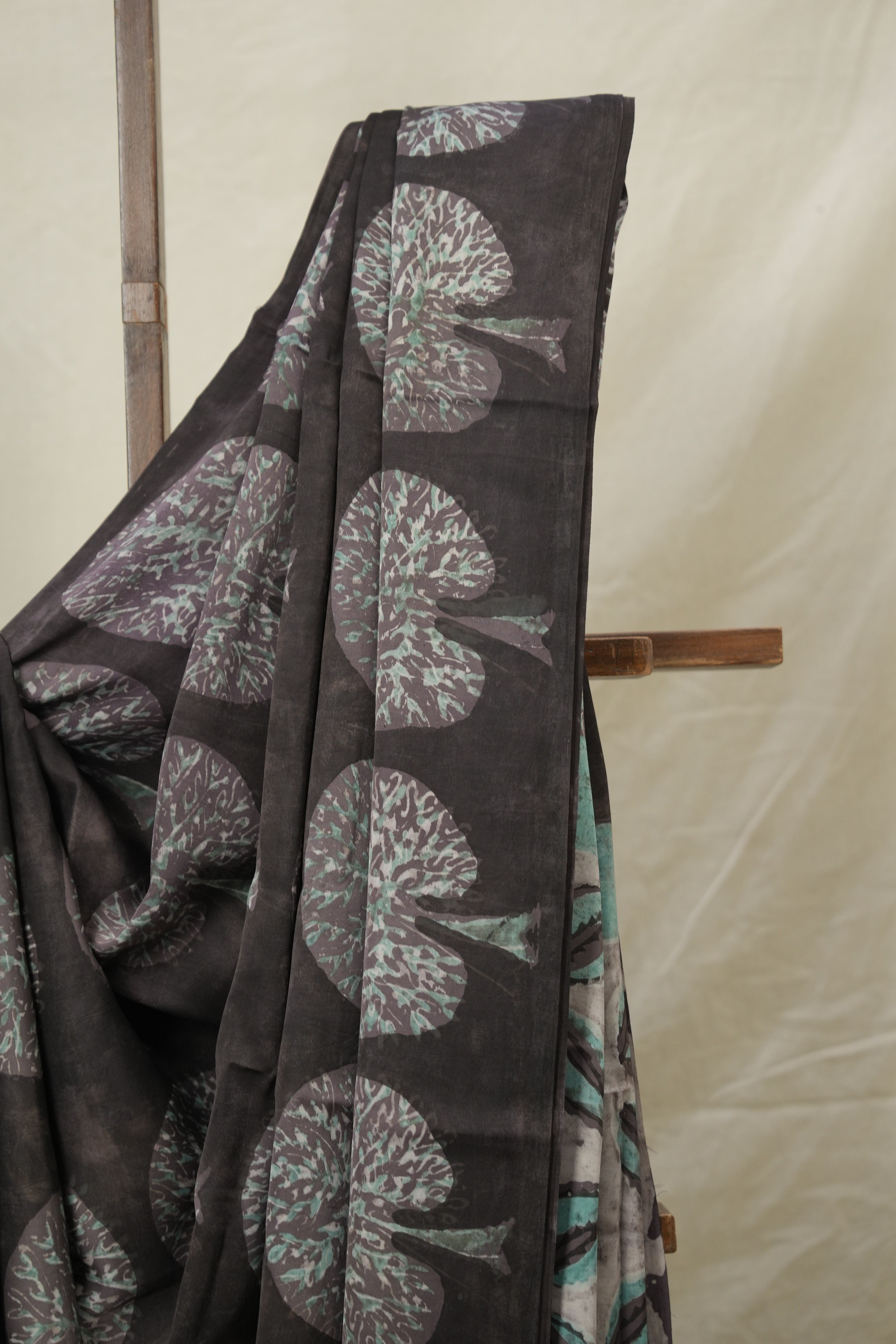Taupe Grey HBP Modal Silk Saree - SRBMSS579